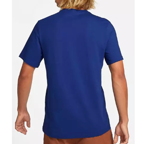 Nike Short Sleeve Twist Logo Mushroom Frog Graphic T-Shirt Blue Mens Size Medium - Picture 2 of 8